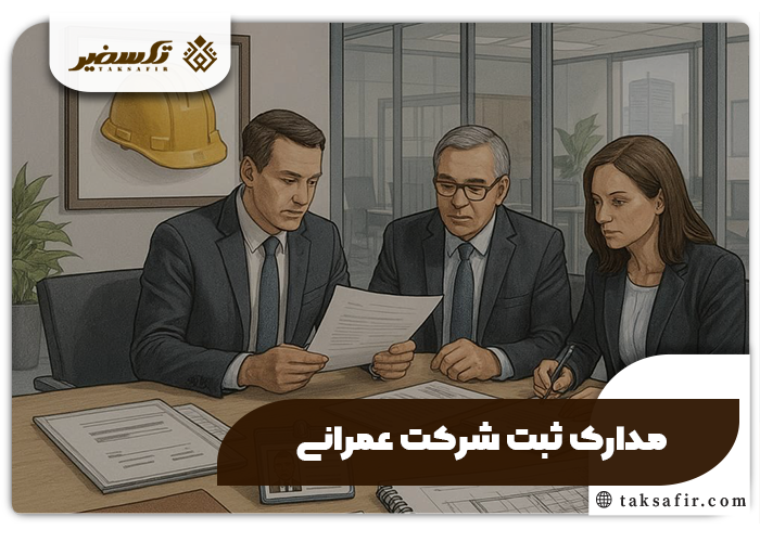 ثبت شرکت عمرانی+جزئیات، مدارک و مراحل مورد نیاز 5 مدارک ثبت شرکت عمرانی