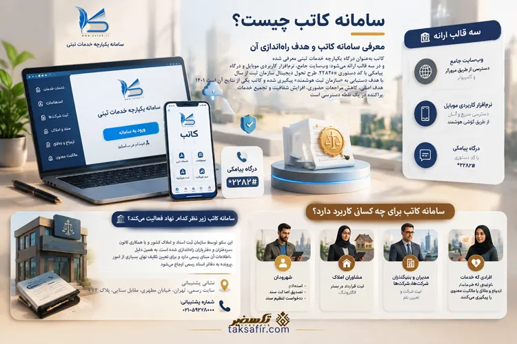 سامانه کاتب ۱۴۰۵؛ راهنمای کامل ثبتنام و خدمات 2 سامانه کاتب چیست؟